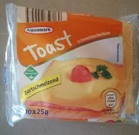 Mängden socker i Toast Schmelzscheiben