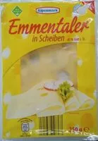 Mängden socker i Emmentaler in Scheiben