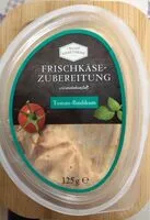 Mängden socker i Frischkäsezubereitung offen - Tomate- Basilikum