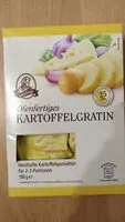 Mängden socker i Kartoffelgratin in Käse-Sahne-Sauce