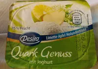 Mängden socker i Quark-Genuss - Limette-Apfel-Holunderblüte