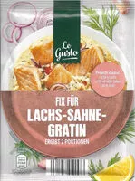 Mängden socker i Fix für Lachs-Sahne-Gratin
