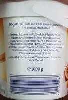 Mängden socker i Desira Creme Joghurt Pfirsich-Maracuja