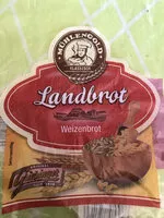 Mängden socker i Land rot Weizenmischbrot