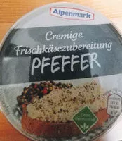Mängden socker i Cremige Frischkäsezubereitung Pfeffer