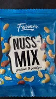 Mängden socker i Nuss-Mix geröstet & gesalzen