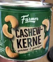 Mängden socker i Cashew-Kerne - geröstet & gesalzen