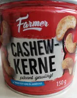 Mängden socker i Cashewkerne - pikant gewürzt