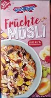 Mängden socker i Früchtemüsli