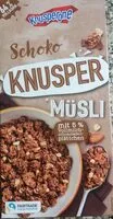 Mängden socker i Schoko Knusper Müsli
