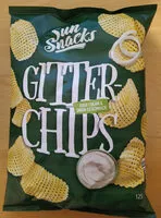 Mängden socker i Gitter Chips - Sour Cream & Onion-Geschmack