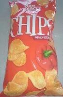 Mängden socker i Kartoffelchips mit Paprika-Geschmack