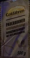 Mängden socker i Paderborner Roggenmischbrot