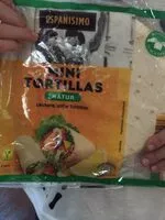 Mängden socker i Mini Tortillas