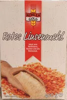 Mängden socker i Rotes Linsenmehl