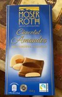 Mängden socker i Chocolat Amandes - Edel-Marzipan Vollmilch