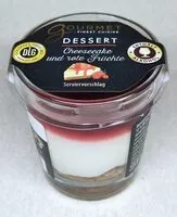 Mängden socker i Dessert im Gläschen - Cheesecake und rote Früchte