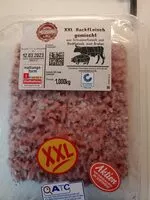 Mängden socker i XXL HackfLeischgemischtaus SchHeinefLeisch undRindfeisch, zum Braten