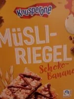 Mängden socker i Müsliriegel Schoko Banane