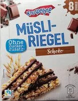 Mängden socker i Müsliriegel ohne Zuckerzusatz - Schoko
