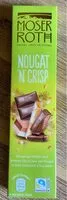 Mängden socker i Nougat N Crisp