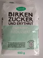 Mängden socker i Birkenzucker und Erythrit