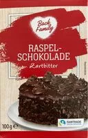 Mängden socker i Raspelschokolade zartbitter