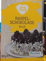 Mängden socker i Raspel-Schokolade weiß