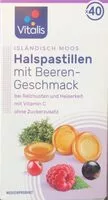 Mängden socker i Isländisch Moos Halspastillen - Beerengeschmack