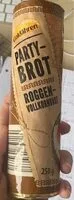 Mängden socker i Party-Brot Roggen-Vollkornbrot