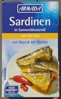 Mängden socker i Sardinen in Sonnenblumenöl mit Piri Piri
