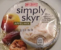 Mängden socker i simply skyr Apfel-Mix