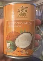 Mängden socker i Kokosnussmilch mit Kurkuma