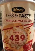 Mängden socker i Less&Tasty Vanille Walnuss