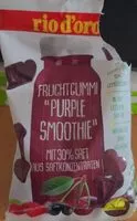 Mängden socker i Fruchtgummi Purple Smoothie