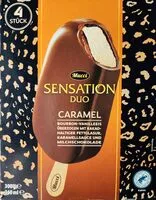Mängden socker i Sensation Duo Caramel