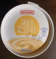 Mängden socker i Grieß-Dessert