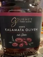 Mängden socker i Kalamataoliven mit Stein