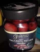 Mängden socker i Kalamata-Oliven ohne Stein