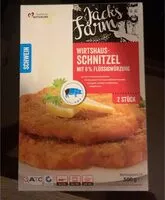 Mängden socker i Wirtshaus-Schnitzel, 2 Stück
