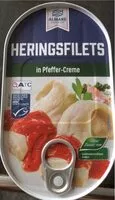 Mängden socker i Heringsfilets in Pfeffer-Creme