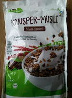 Mängden socker i Bio Knusper-Müsli Schoko-Amaranth
