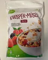 Mängden socker i Bio Knusper-Müsli Beere