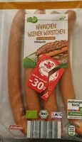 Mängden socker i Hähnchen Wiener Würstchen