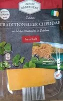 Mängden socker i Irischer traditioneller Cheddar in Scheiben