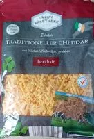 Mängden socker i Irischer Traditioneller Cheddar - gerieben