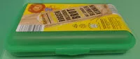 Mängden socker i Schulbrotbox Roggen Vollkorn Brot mit Sonnenblumen Kernen