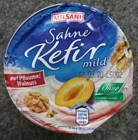 Mängden socker i Sahne Kefir auf Pflaume/Walnuss