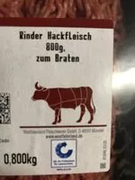Mängden socker i Hackfleisch Rind