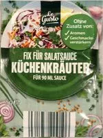 Mängden socker i Fix für Salatsauce Küchenkräuter